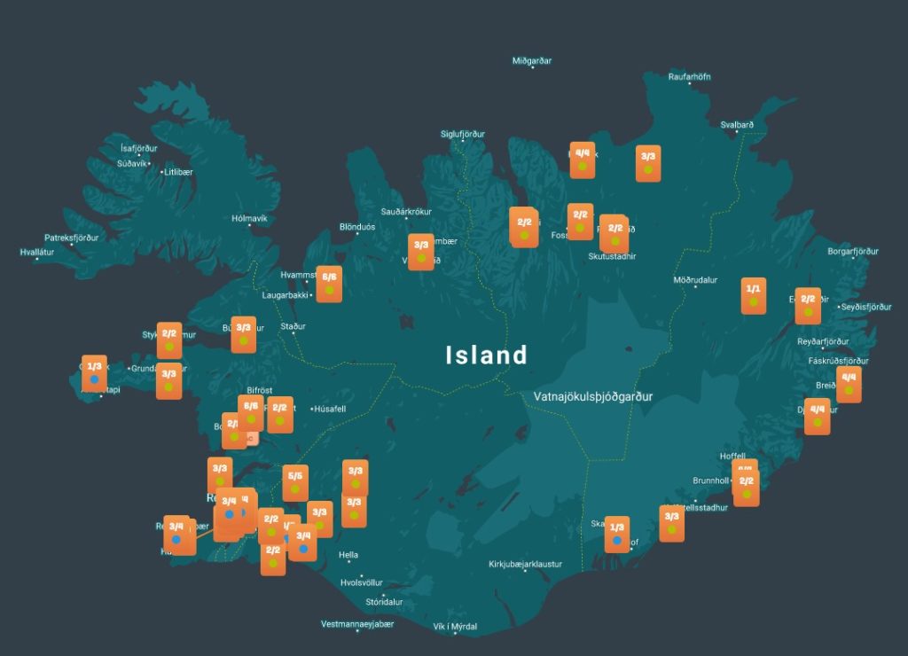 electric car charging in Iceland