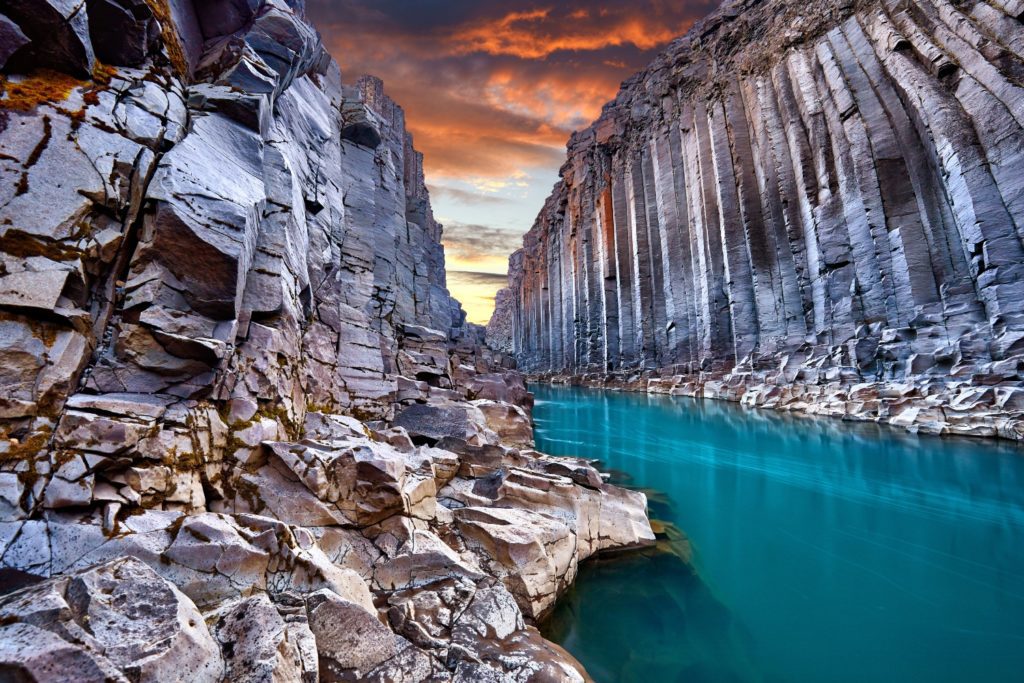 Studlagil Basalt Canyon Iceland